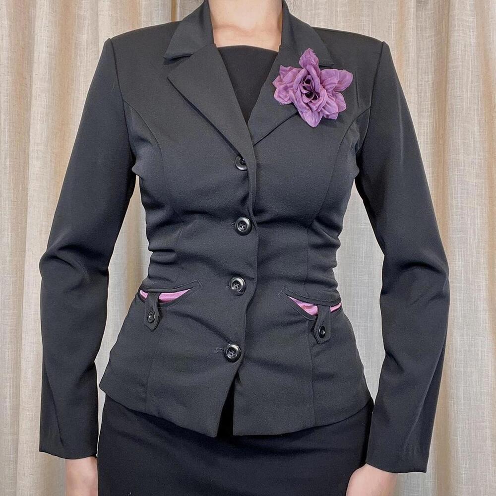 My Michelle Y2K black fitted blazer